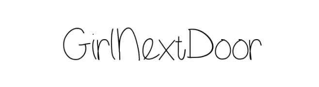 GirlNextDoor  Frei Schriftart Herunterladen