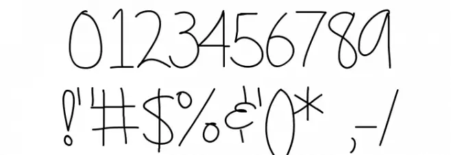 GirlNextDoor Font OTHER CHARS