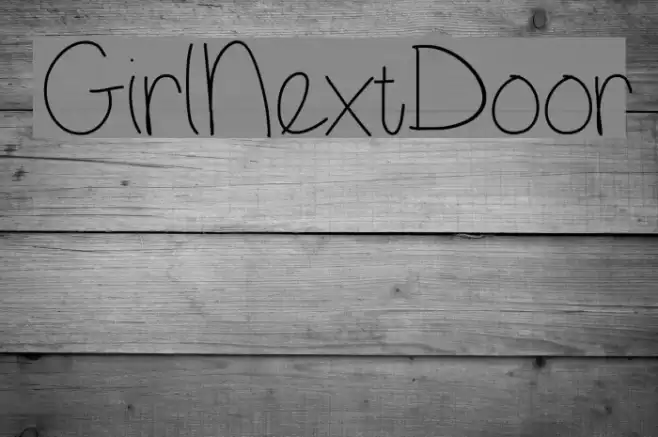 GirlNextDoor Font examples