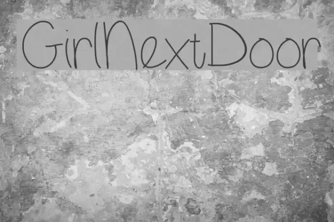 GirlNextDoor Font examples