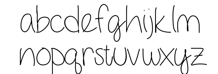 GirlNextDoor Font LOWERCASE
