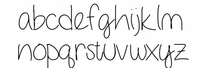 GirlNextDoor फ़ॉन्ट लोअरकेस