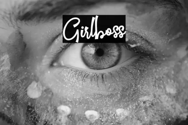 Girlboss Font examples