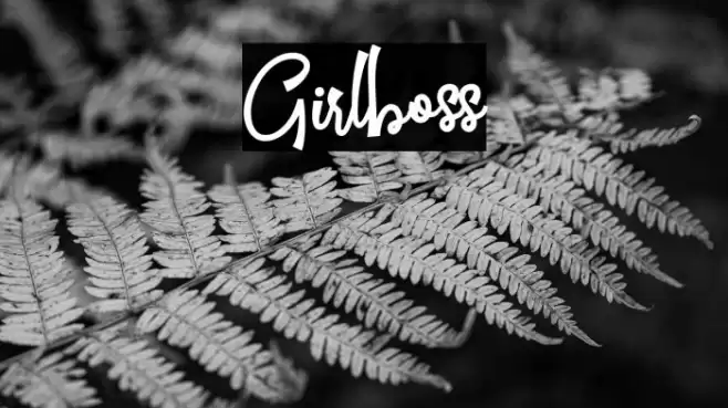 Girlboss Font examples