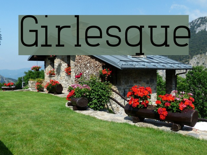 Girlesque Font examples