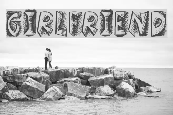 Girlfriend Font examples