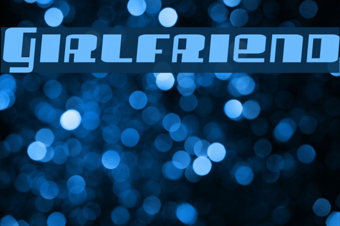 Girlfriend Font examples