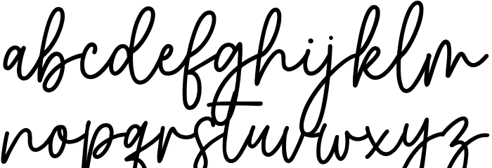 Girlie Font LOWERCASE