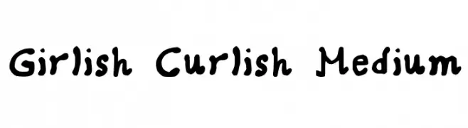 Girlish Curlish Medium  Fuentes Gratis Descargar