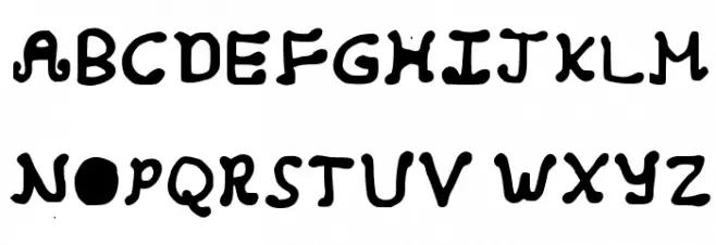 Girlish Curlish Medium 字体 大写