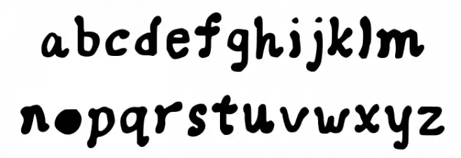 Girlish Curlish Medium خط أحرف صغيرة