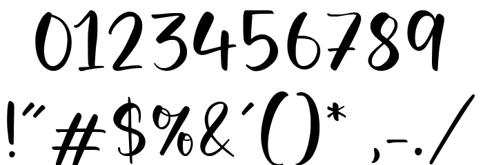 Girlish Font OTHER CHARS