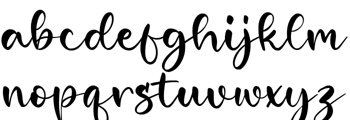 Girlish Font LOWERCASE