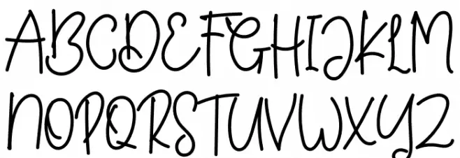 Girls Hairy 字体 大写