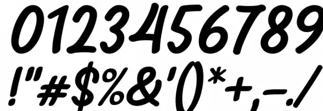 Girls Marks Italic Font OTHER CHARS