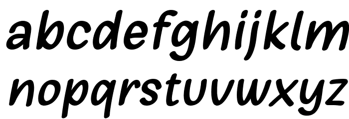 Girls Marks Italic Font LOWERCASE