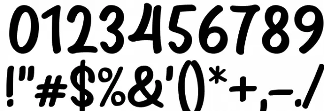 Girls Marks Font OTHER CHARS