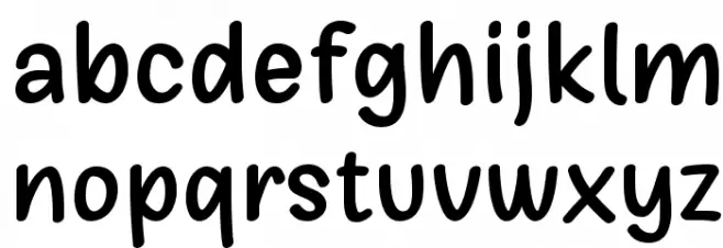 Girls Marks Caratteri MINUSCOLO