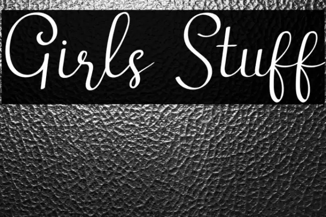 Girls Stuff Font examples