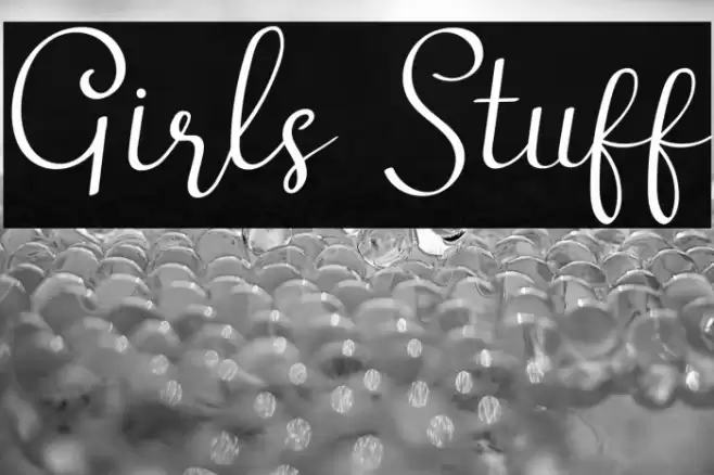 Girls Stuff Font examples