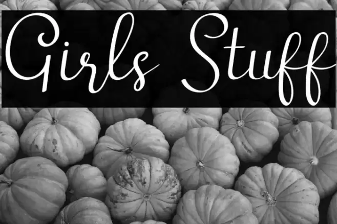 Girls Stuff Font examples