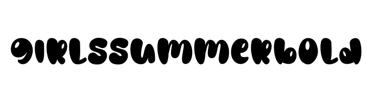 Girls Summer Bold  font caratteri gratis
