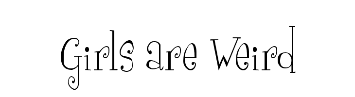 Girls are Weird  フリーフォントのダウンロード