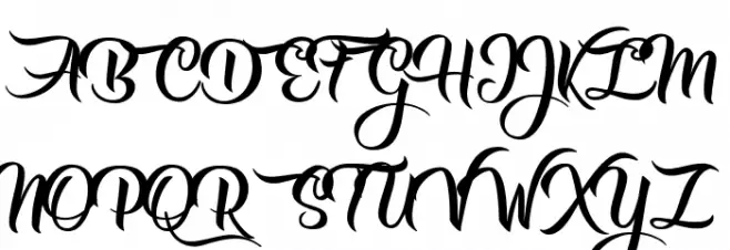 Girls got Rhythm Personal Use フォント 大文字