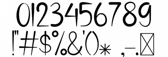 Girls Font OTHER CHARS