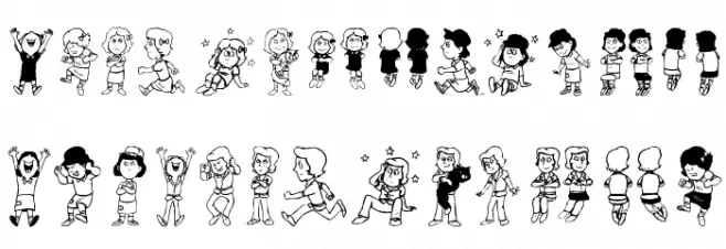 GirlsGirls Fonte MINÚSCULAS