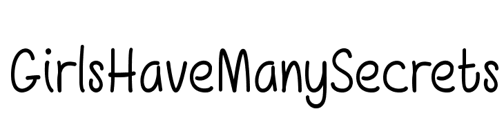 GirlsHaveManySecrets  لخطوط تنزيل