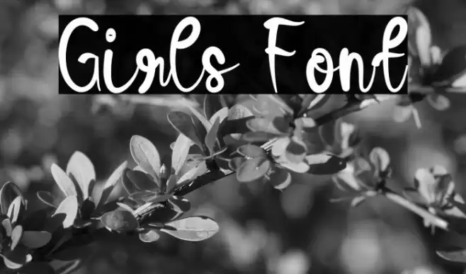 Girls Font examples