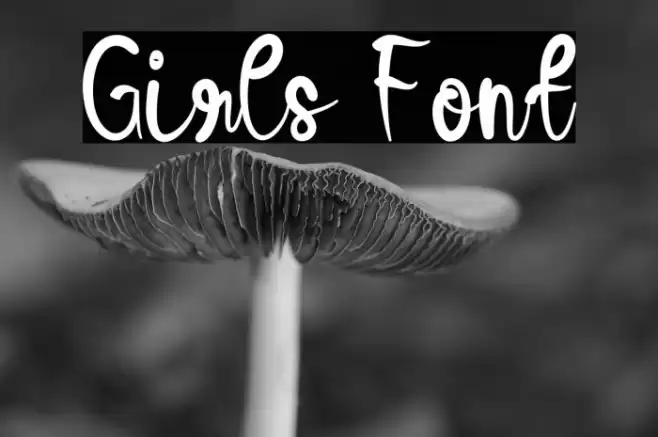 Girls Font examples