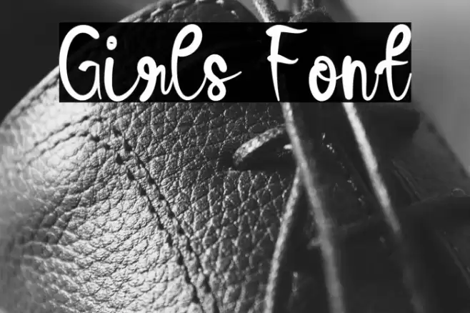 Girls Font examples