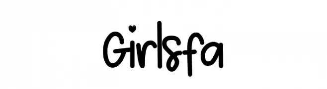 Girlsfa  Frei Schriftart Herunterladen