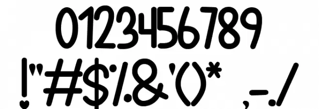 Girlsfa Font OTHER CHARS