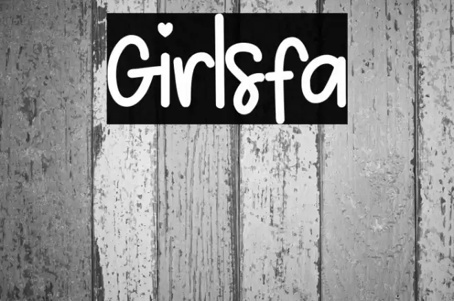 Girlsfa Font examples