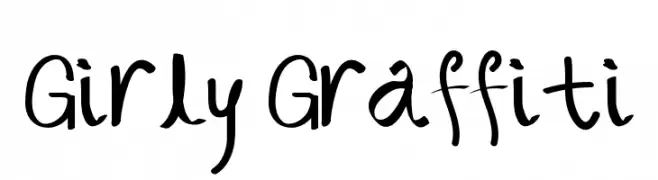 Girly Graffiti  Frei Schriftart Herunterladen