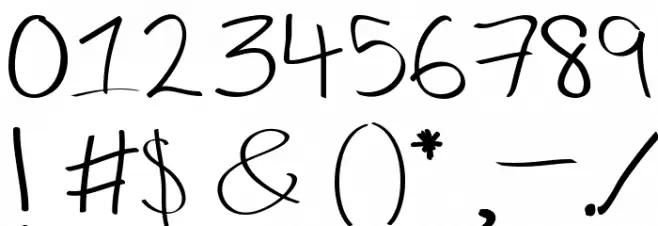 Girly Graffiti Font OTHER CHARS