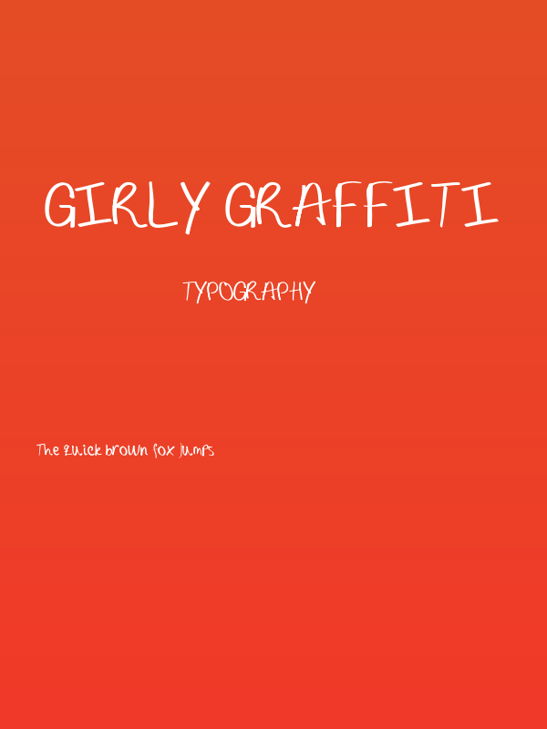 Girly Graffiti Poster