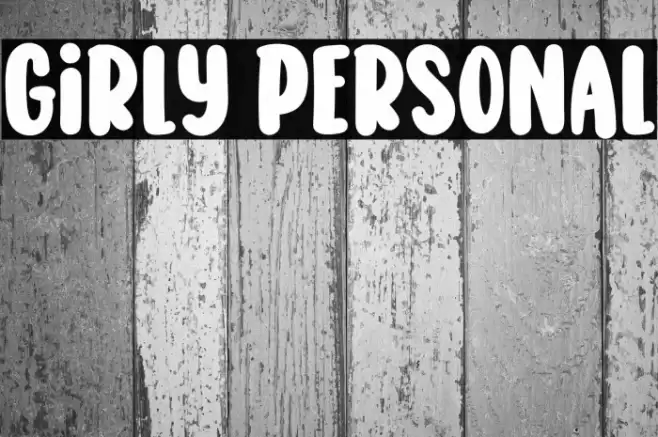 Girly Personal Font examples