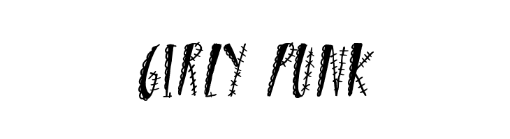 Girly Punk  Frei Schriftart Herunterladen