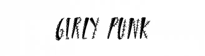 Girly Punk  les polices de caractères gratuit tlcharger
