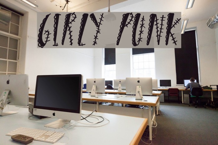 Girly Punk Font examples