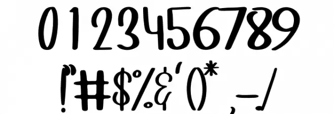 Girly Stuff Font OTHER CHARS