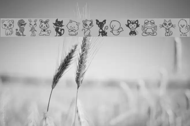 Girly Toons Font examples