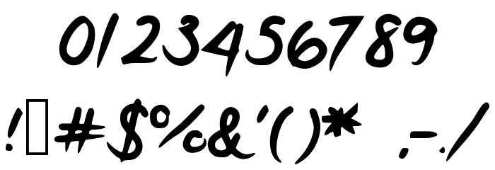 Girly Font OTHER CHARS