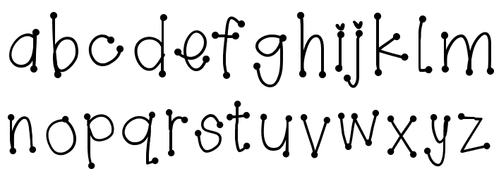 GirlyDots Font LOWERCASE