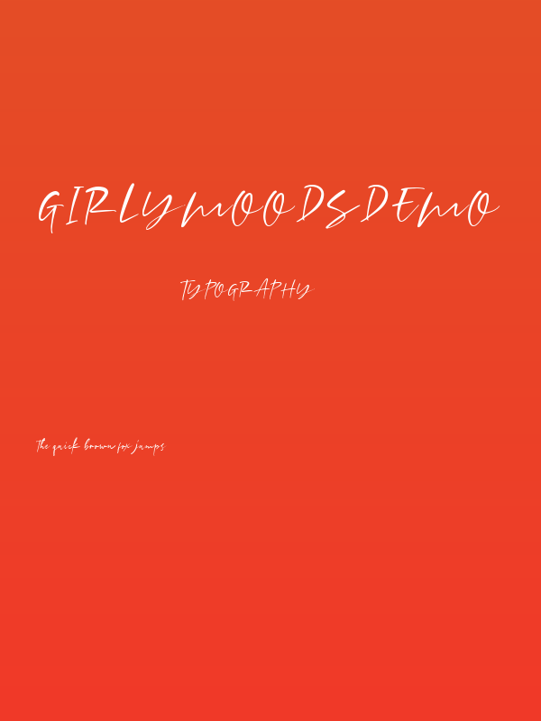 GirlyMoodsDEMO Poster