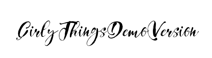 GirlyThingsDemoVersion フォント